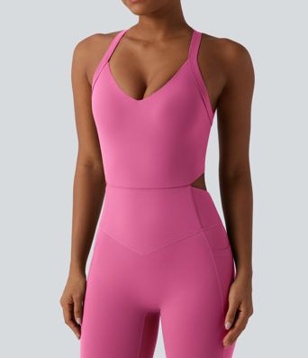 Halara UltraSculpt™ Tummy Control Bootcut Training Jumpsuit with Pockets-Easy Peezy Edition