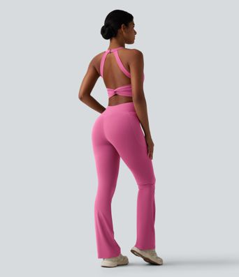 Halara UltraSculpt™ Tummy Control Bootcut Training Jumpsuit with Pockets-Easy Peezy Edition