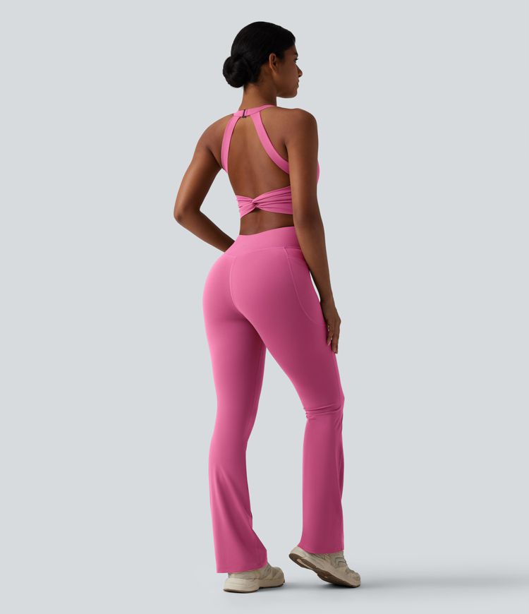 Halara UltraSculpt™ Tummy Control Bootcut Training Jumpsuit with Pockets-Easy Peezy Edition