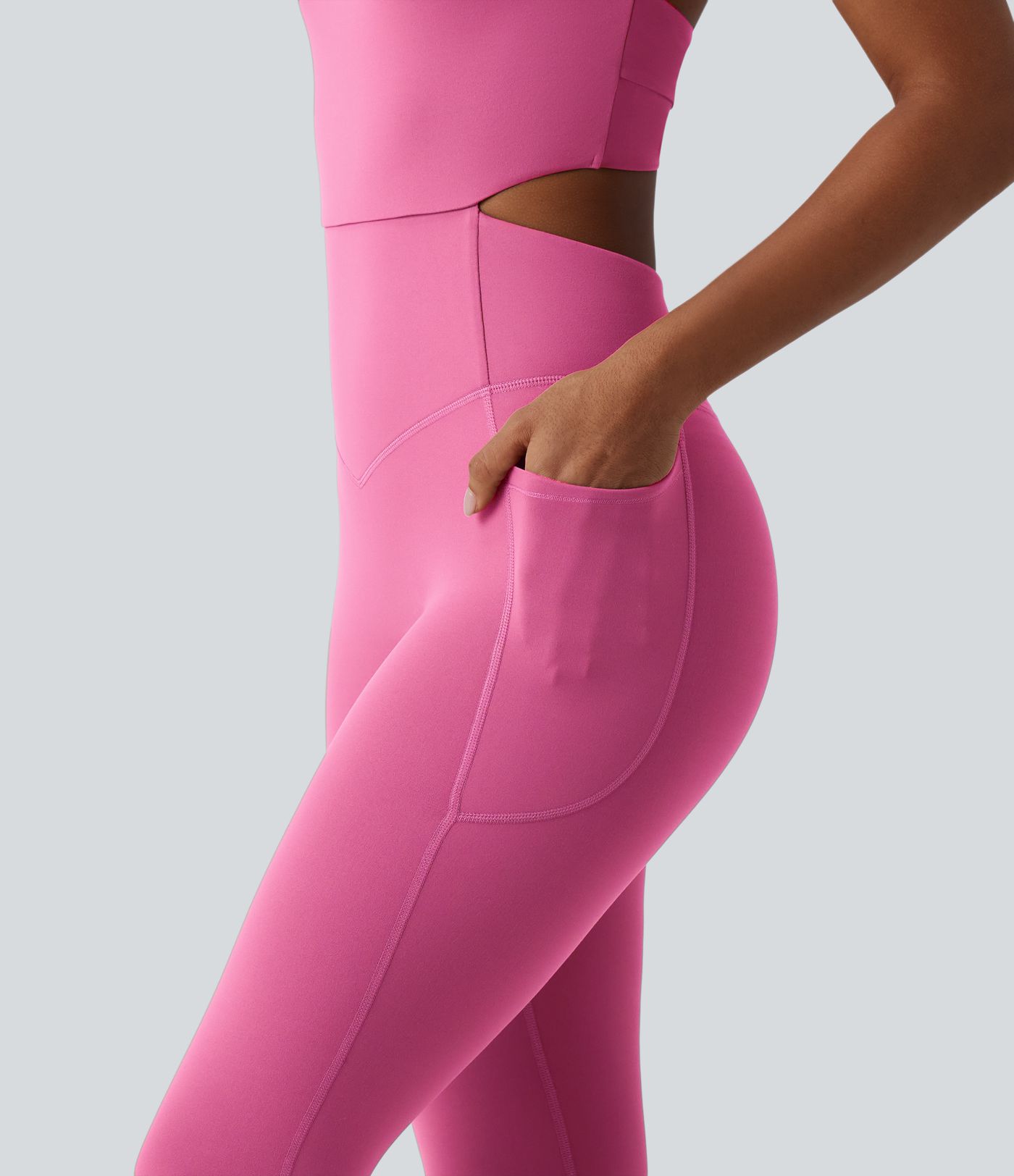 Halara UltraSculpt™ Tummy Control Bootcut Training Jumpsuit with Pockets-Easy Peezy Edition