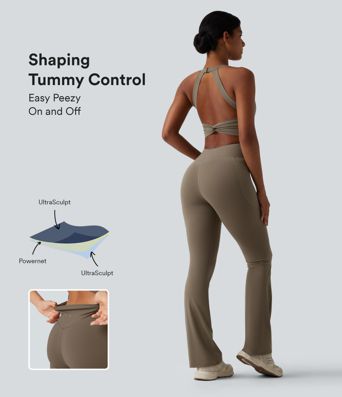 Halara UltraSculpt™ Tummy Control Bootcut Training Jumpsuit with Pockets-Easy Peezy Edition
