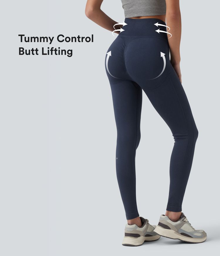 OneForm Seamless Flow High Waisted Tummy Control Butt Lifting Yoga Leggings
