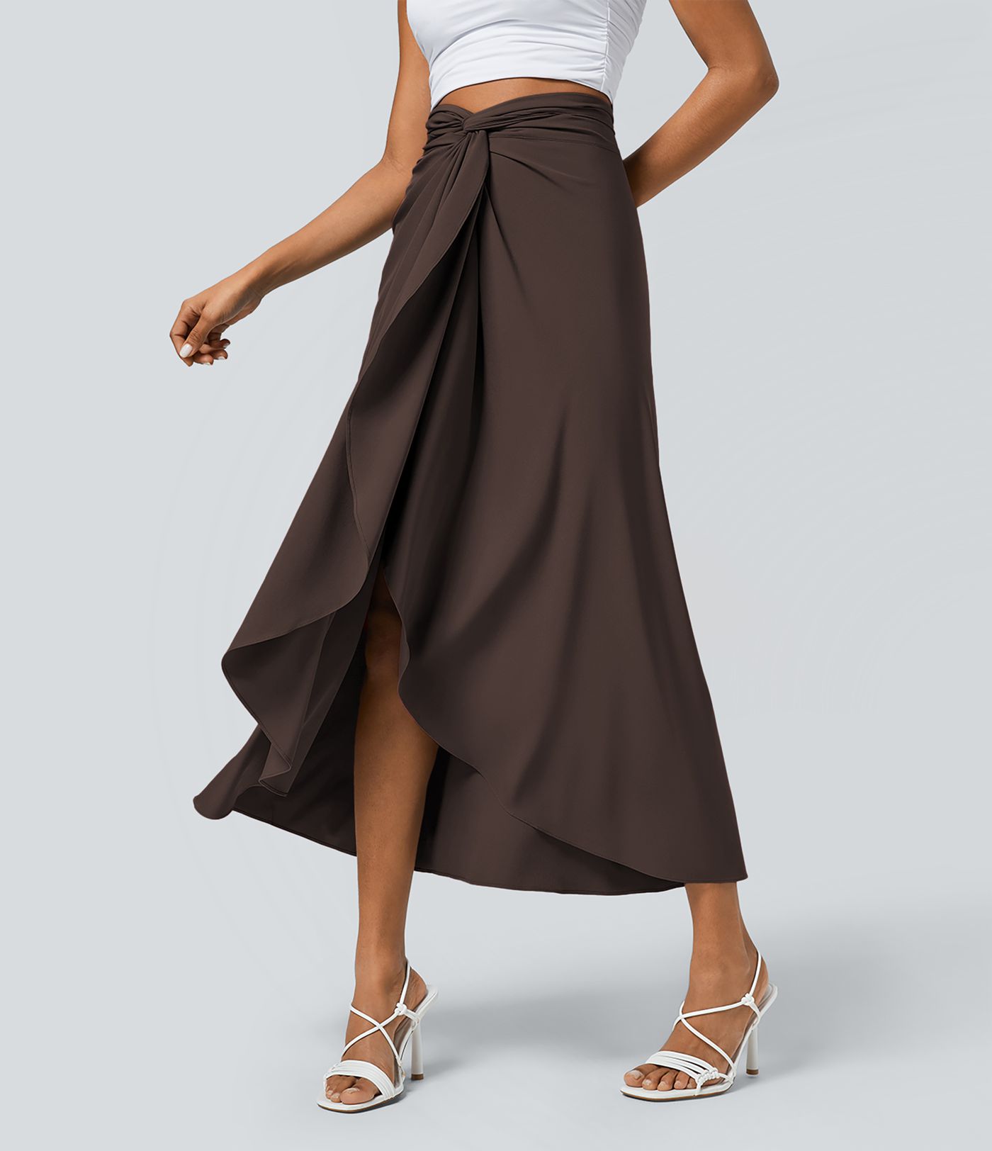 Breezeful™ High Waisted Wrapped Tie Back Quick Dry Skirt