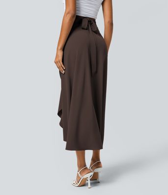 Breezeful™ High Waisted Wrapped Tie Back Quick Dry Skirt