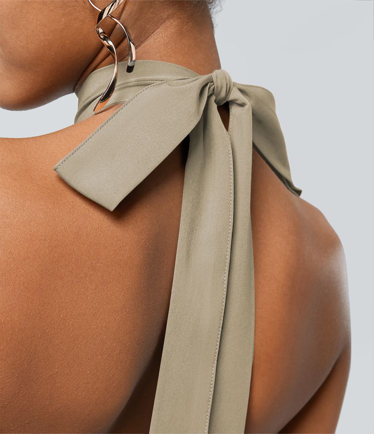 Breezeful™ High Waisted Wrapped Tie Back Quick Dry Skirt