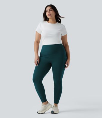 Halara UltraSculpt™ Legging yoga grande taille froncé taille haute gainant et sculptant avec poches