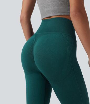 OneForm Seamless Flow High Waisted Tummy Control Butt Lifting Yoga Leggings