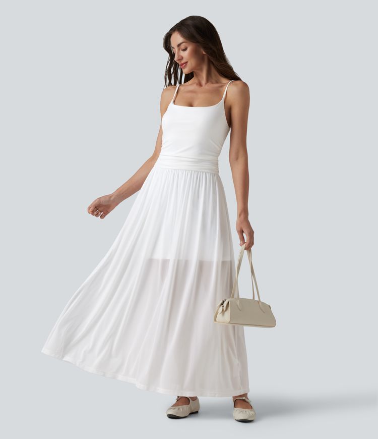 sachin and babi light blue dress Women's Party Dress Casual Dress Wedding Guest Dress Long Dress Maxi Dress  Orange Short Sleeve Pure Color Ruched Summer Spring Fall V Neck Fashion  Party Birthday Vacation 2022 S M L XL 2024 main image 1