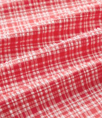 Adjustable Straps 2-in-1 Built-in Bra A-line Mini Plaid Crinkle Quick Dry Tennis Active Slip Dress with Pockets-Easy Peezy