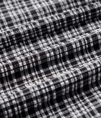 Adjustable Straps 2-in-1 Built-in Bra A-line Mini Plaid Crinkle Quick Dry Tennis Active Slip Dress with Pockets-Easy Peezy