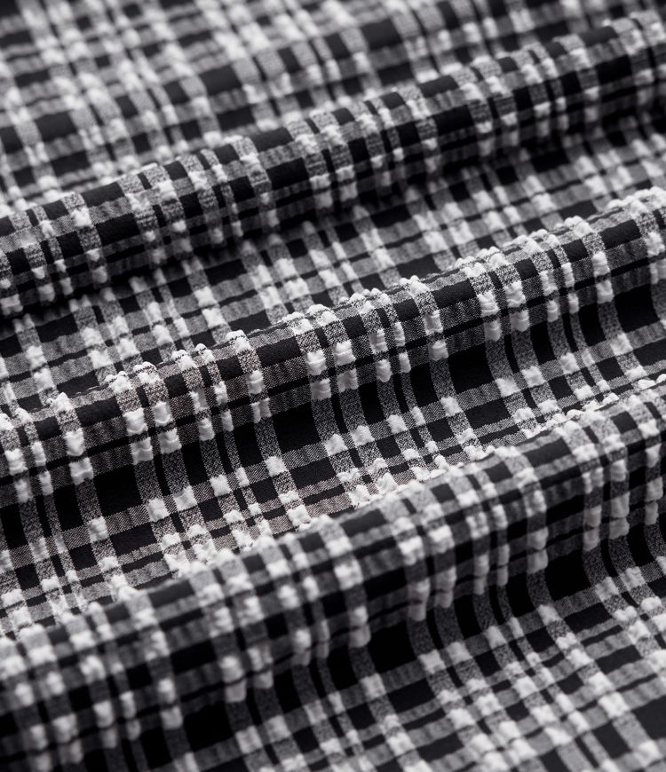 Adjustable Straps 2-in-1 Built-in Bra A-line Mini Plaid Crinkle Quick Dry Tennis Active Slip Dress with Pockets-Easy Peezy