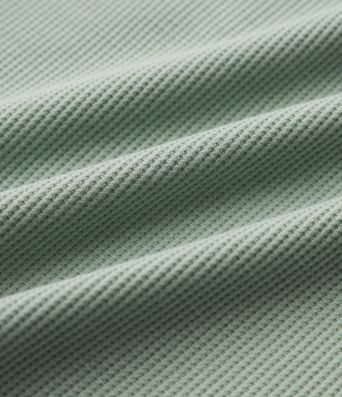 Robe mini gaufrée col cranté sans manches cordon de serrage avec poches