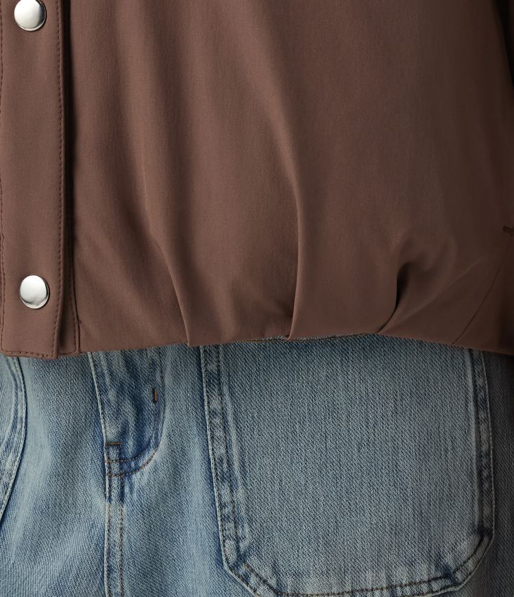 Long Sleeve Casual Padded Jacket with Pockets