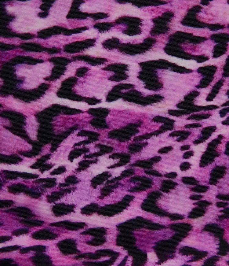 Square Neck Built-in Bra Tummy Control Drawstring Leopard Print One-Piece Swimsuit