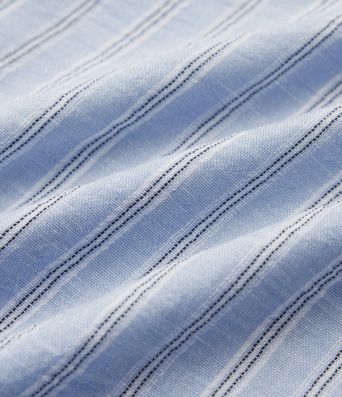 Abito sottoveste casual midi a righe con allacciatura a corsetto e tasche.