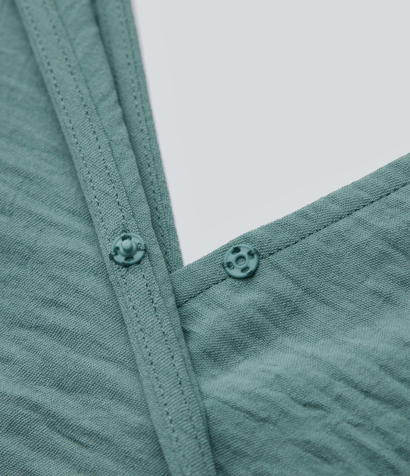 Robe midi col V manches courtes aspect lin avec poches