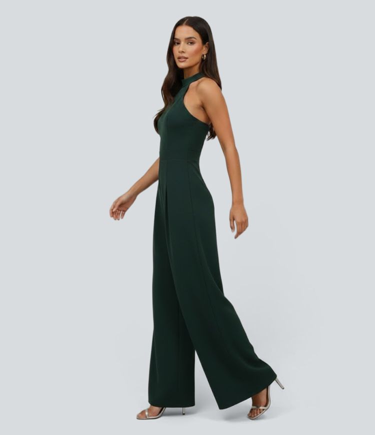 Halter Casual Jumpsuit-Easy Peezy Edition