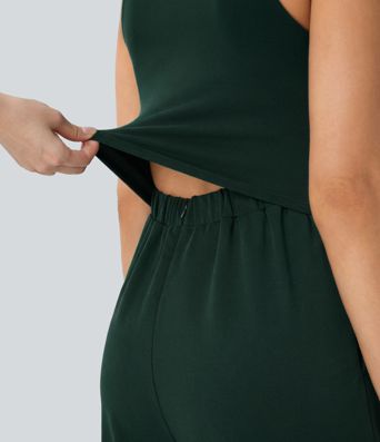 Halter Casual Jumpsuit-Easy Peezy Edition