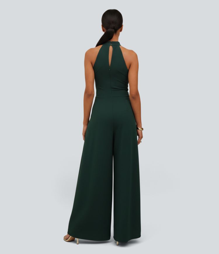 Halter Casual Jumpsuit-Easy Peezy Edition