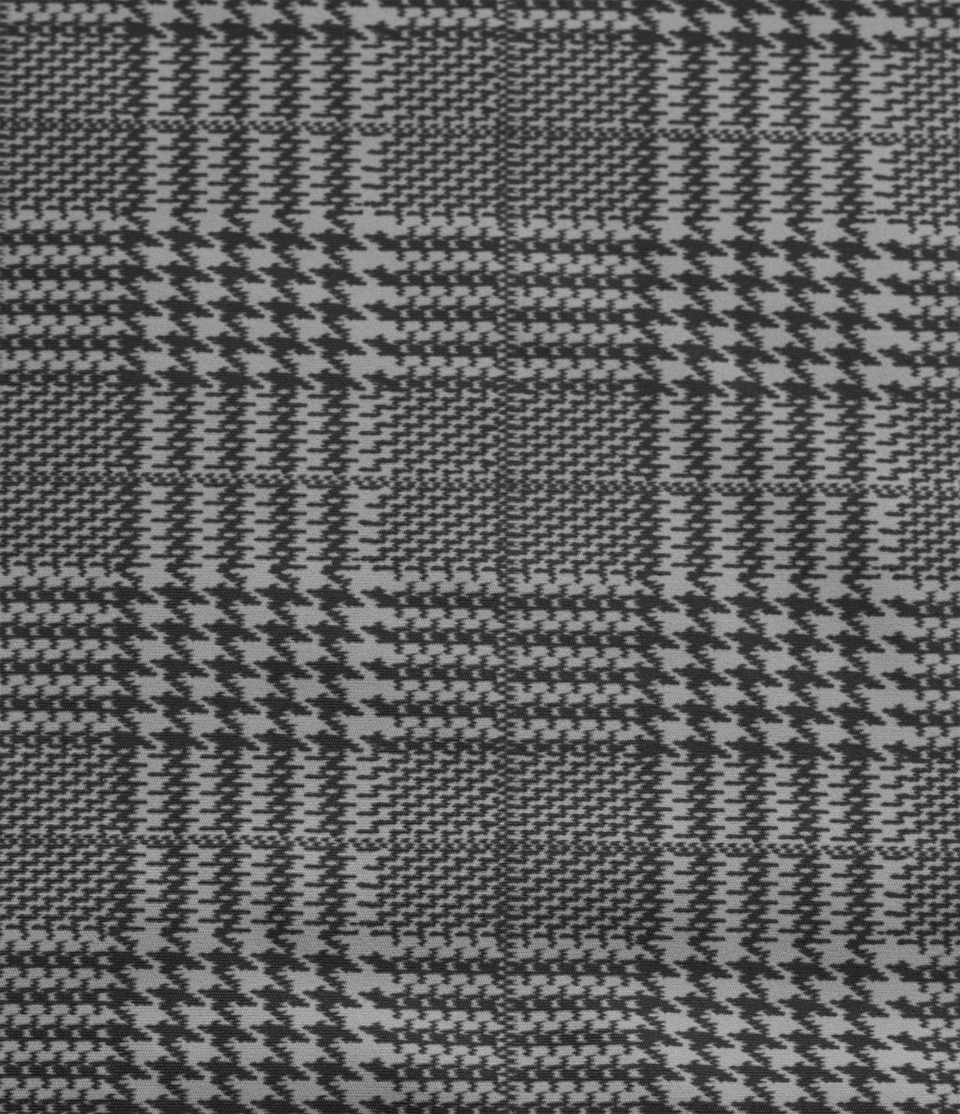 High Waisted Wide Leg Houndstooth Plaid Casual Pants with Pockets