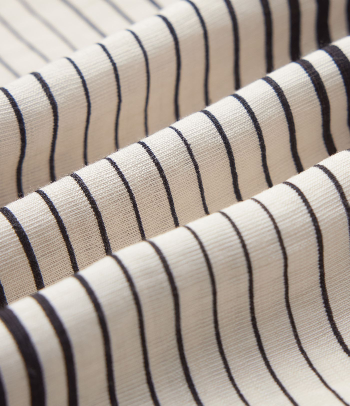 Pantalon large 7/8 taille haute à rayures avec poches