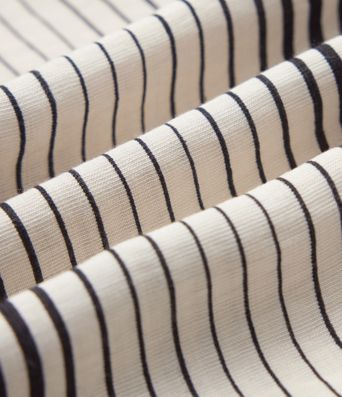 Pantalon large 7/8 taille haute à rayures avec poches