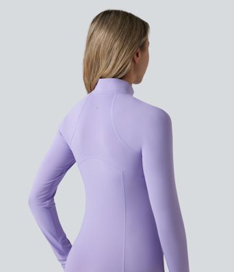 Durable Water Repellent Stand Collar Ruched Sleeve Drawstring Thumb Holes Hiking 3-in-1 Jacket with Pockets