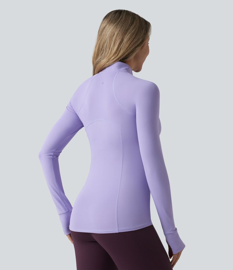 Durable Water Repellent Stand Collar Ruched Sleeve Drawstring Thumb Holes Hiking 3-in-1 Jacket with Pockets