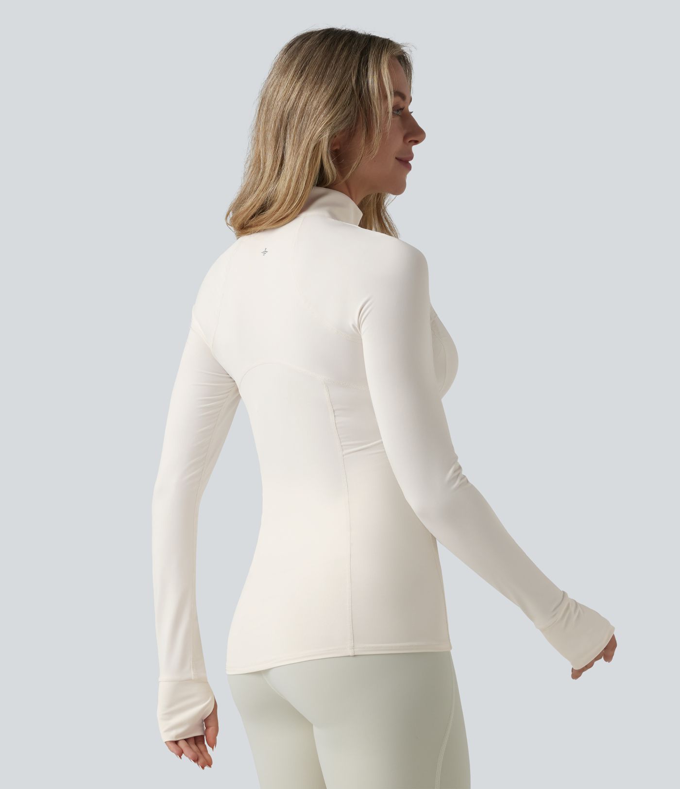 Durable Water Repellent Stand Collar Ruched Sleeve Drawstring Thumb Holes Hiking 3-in-1 Jacket with Pockets