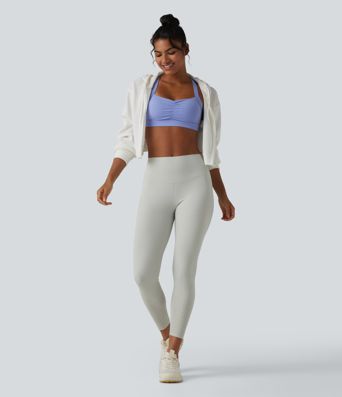 Geraffter Yoga-Sport-BH mit geringem Support