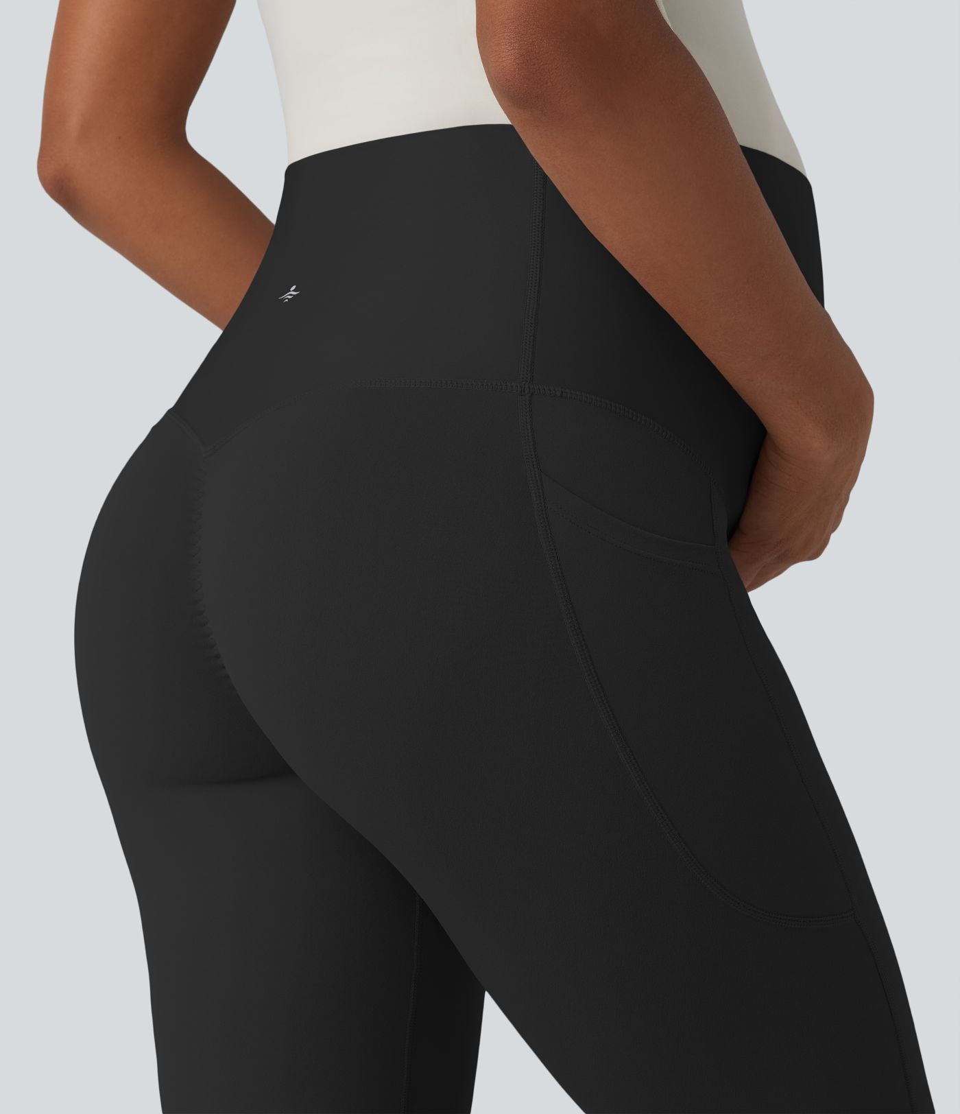 SoftlyZero™ Super High Waisted Flare Yoga Maternity Leggings with Pockets