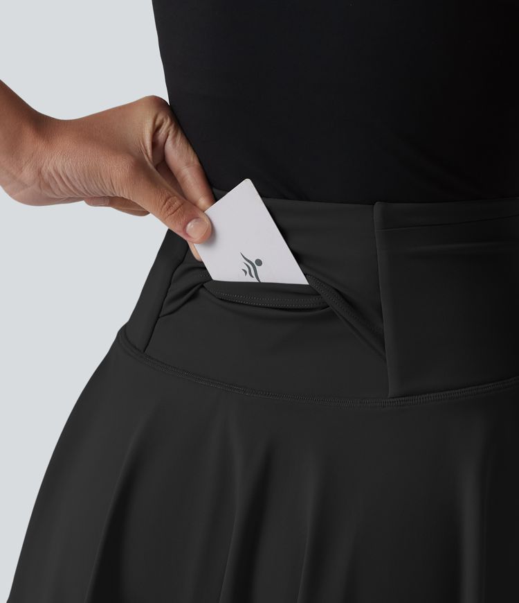 Softlyzero™ Airy - Ausgestellter 2-in-1 Minirock mit hohem Bund und mehreren Taschen - UPF50+