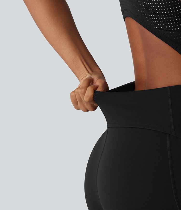 Backless Sleeveless Pockets Breathable Mesh Yoga Romper with Detachable Skirt-Easy Peezy