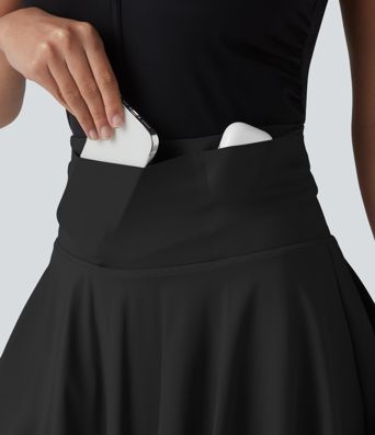 Softlyzero™ Airy - Ausgestellter 2-in-1 Minirock mit hohem Bund und mehreren Taschen - UPF50+