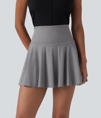 Softlyzero™ Airy - Ausgestellter 2-in-1 Minirock mit hohem Bund und mehreren Taschen - UPF50+