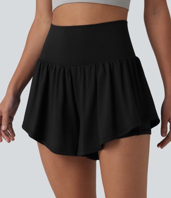 SoftlyZero™ Airy High Waisted 2-in-1 Cool Touch Yoga Shorts 3'' with Pockets