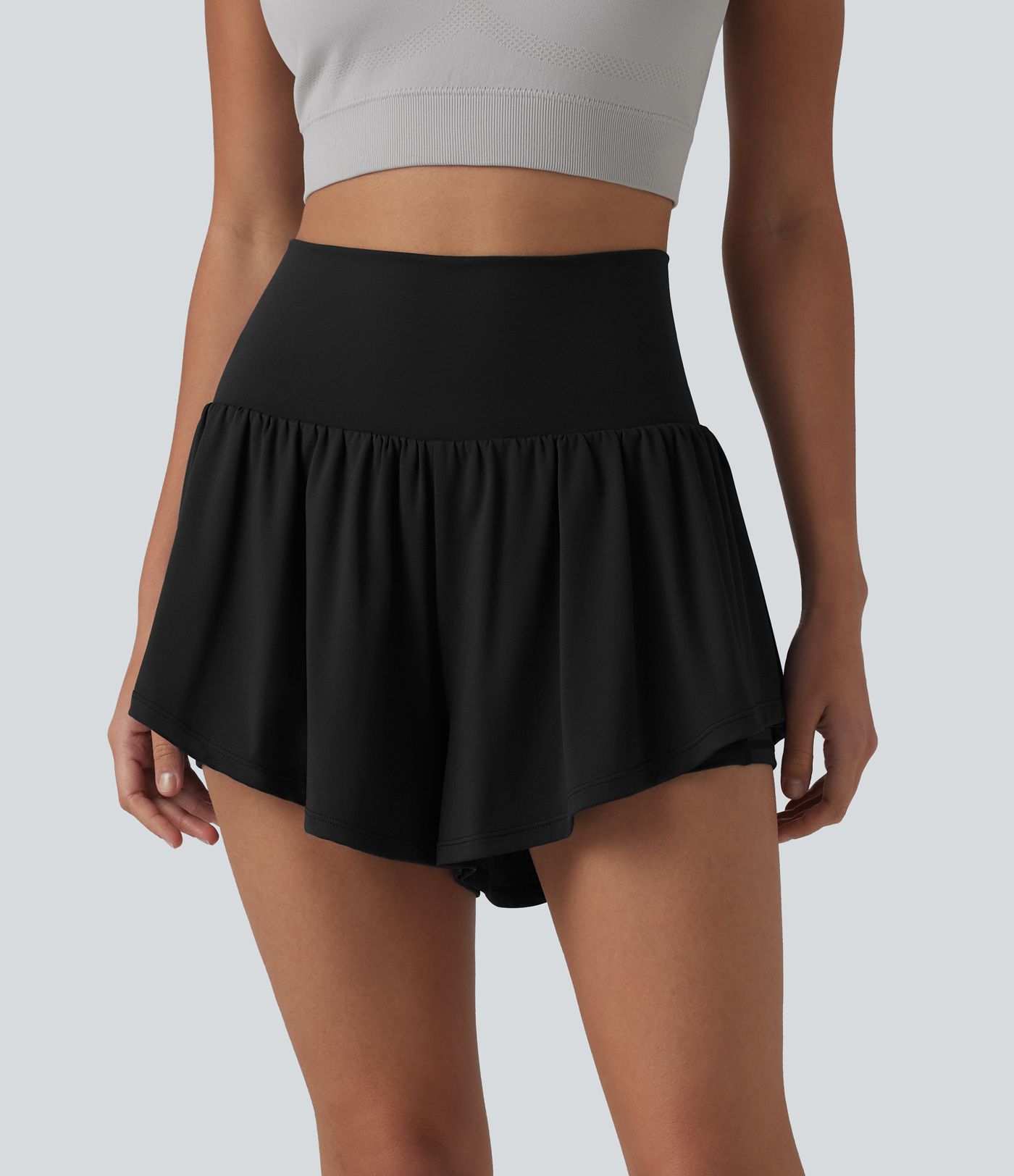 SoftlyZero™ Airy High Waisted 2-in-1 Cool Touch Yoga Shorts 3'' with Pockets