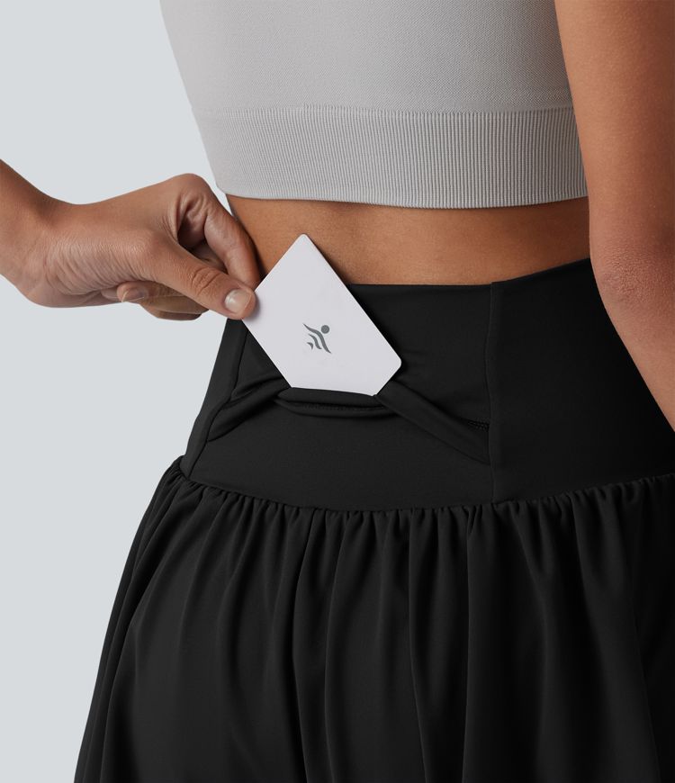 SoftlyZero™ Airy High Waisted 2-in-1 Cool Touch Yoga Shorts 3'' with Pockets