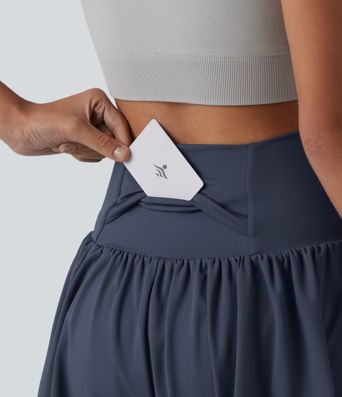 SoftlyZero™ Airy High Waisted 2-in-1 Cool Touch Yoga Shorts 3'' with Pockets