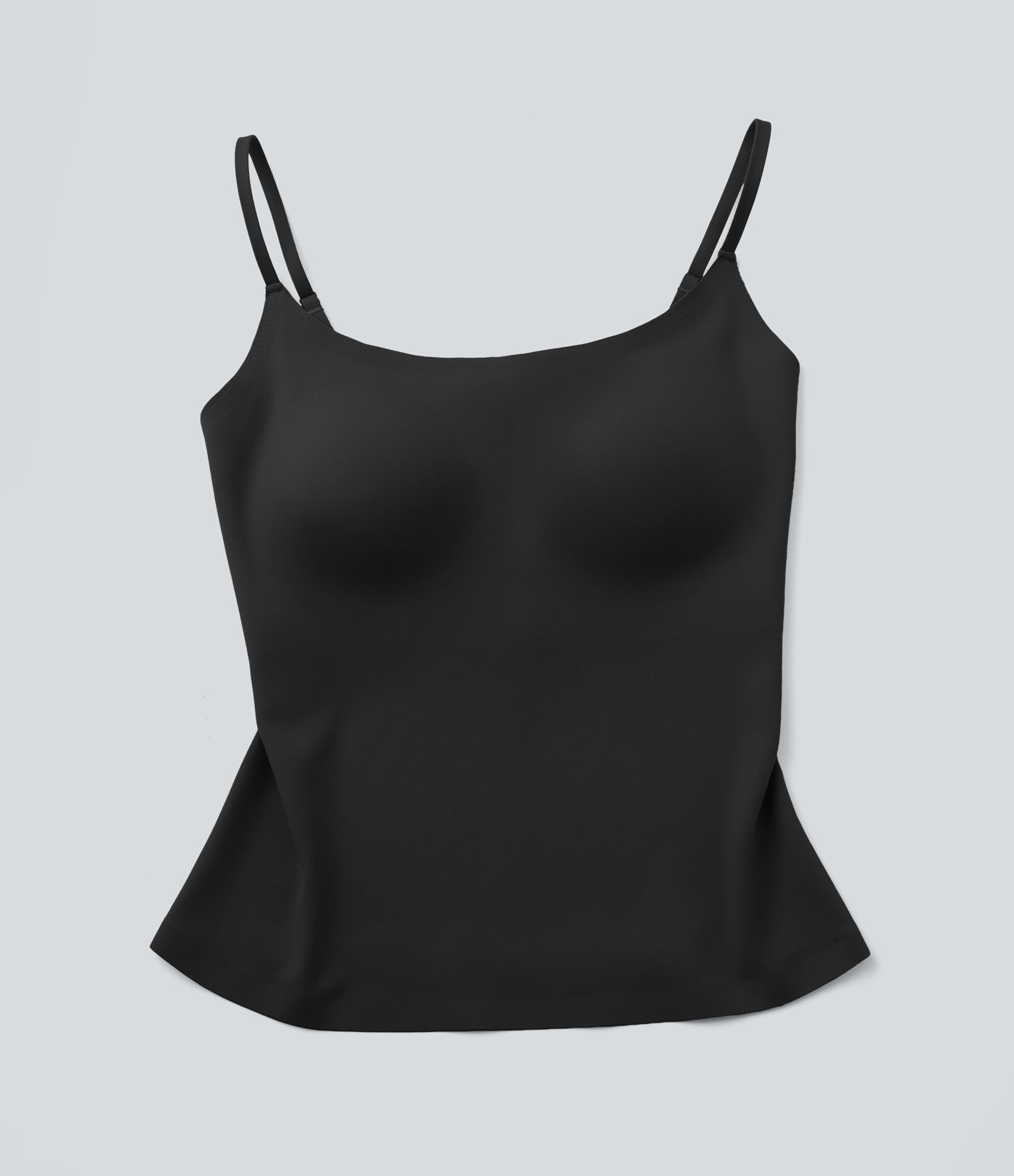 Scoop Neck Built-in Bra Casual Tank Top B-E Cups