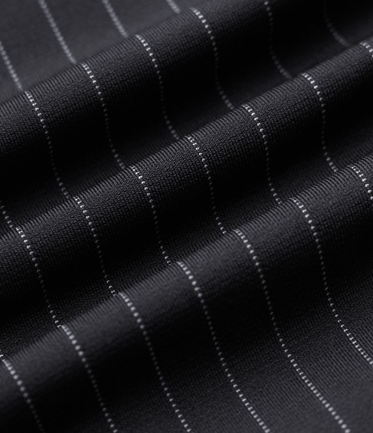 Plissierte Büro-Shorts mit hohem Bund, Seitentaschen und Streifen