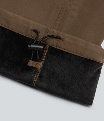 Pantalon parachute large fluide décontracté en polaire taille haute avec poches