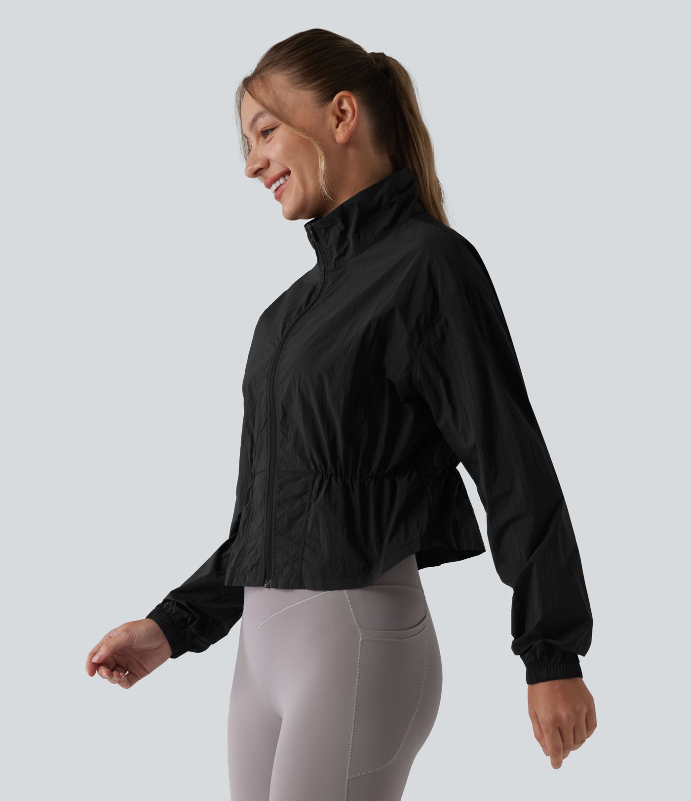 Veste de camping à col montant et manches longues - UPF50+