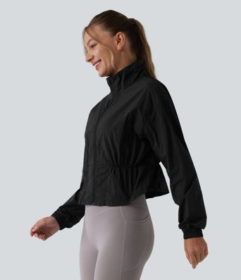 Veste de camping à col montant et manches longues - UPF50+