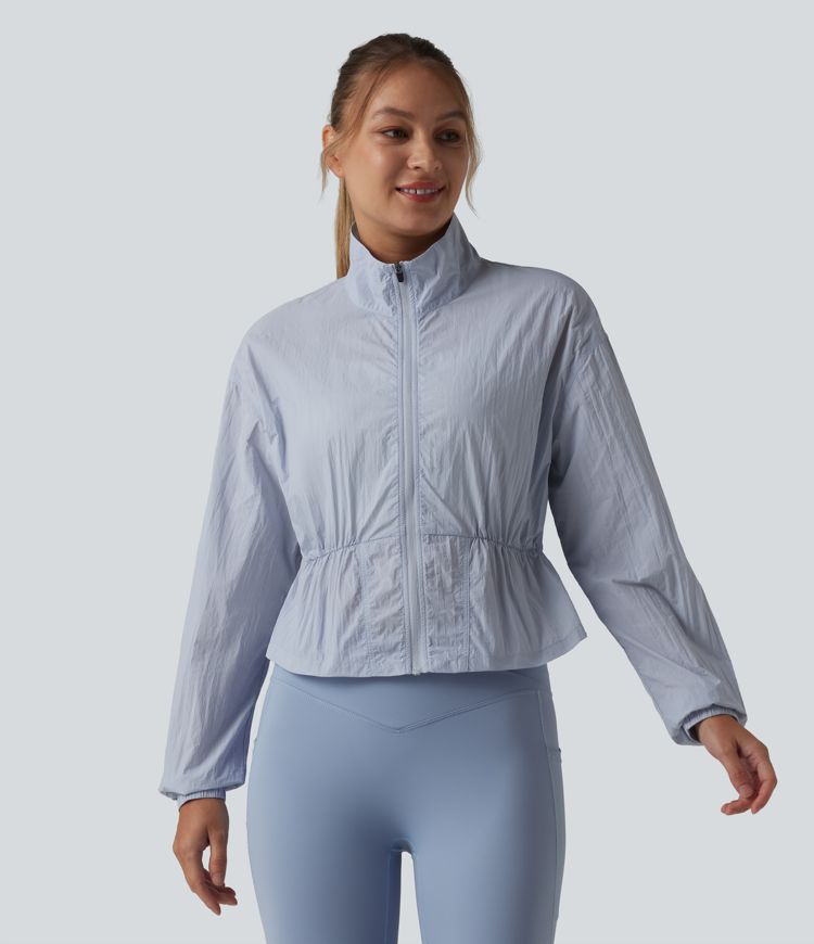 Stand Collar Long Sleeve Camping Jacket-UPF50+