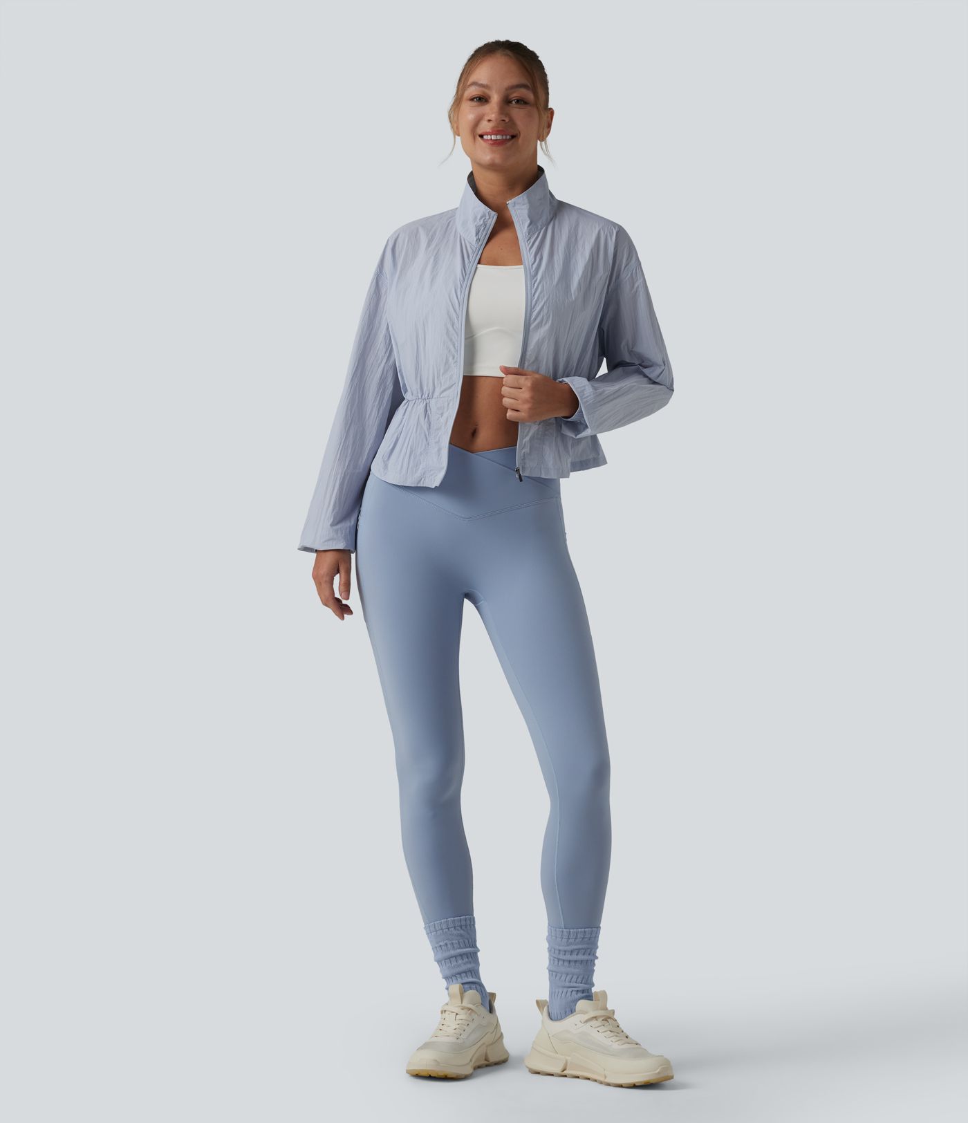 Stand Collar Long Sleeve Camping Jacket-UPF50+