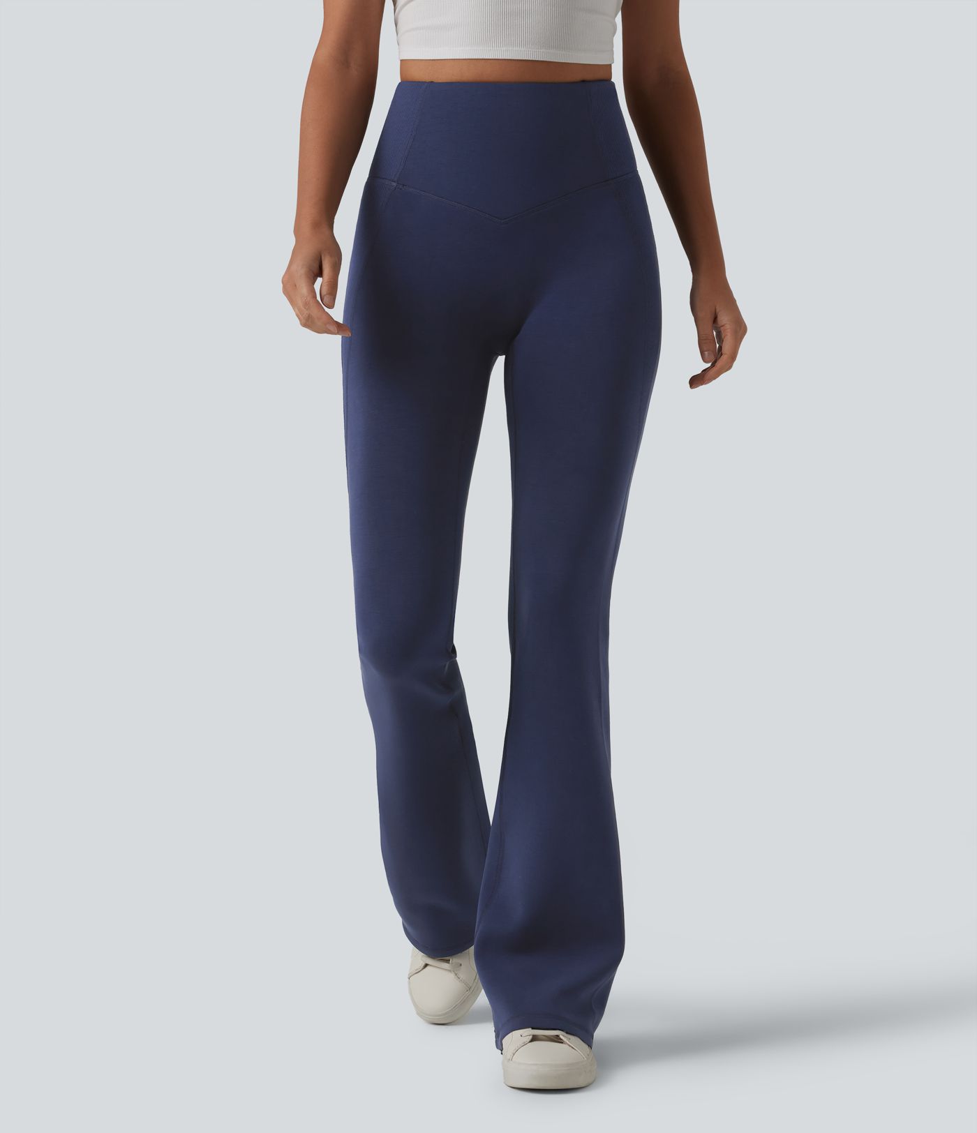SpacerTek™ High Waisted Tummy Control Flare Casual Pants