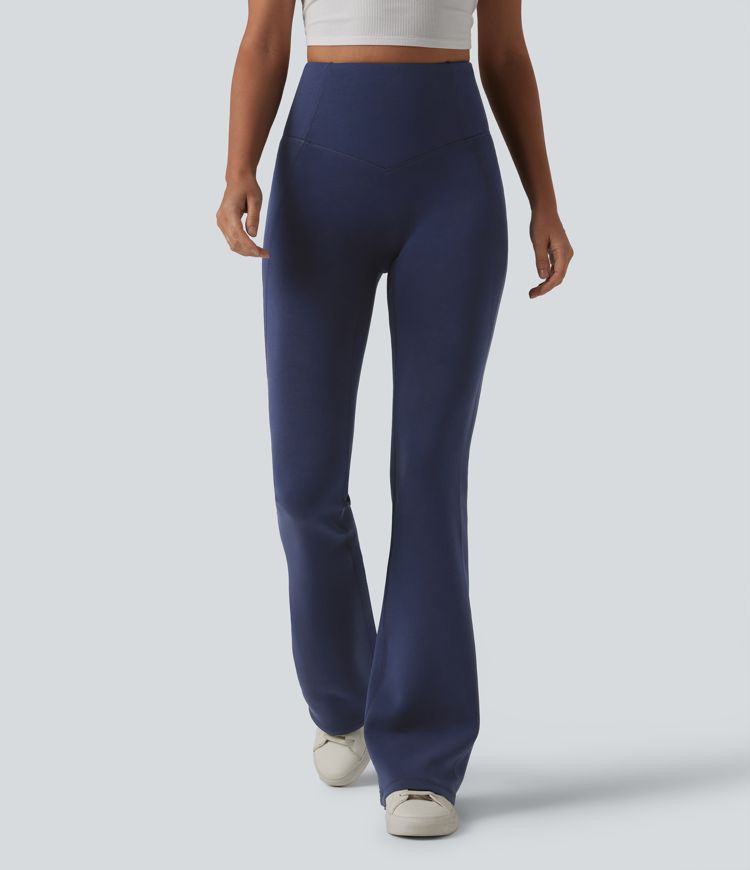 SpacerTek™ High Waisted Tummy Control Flare Casual Pants