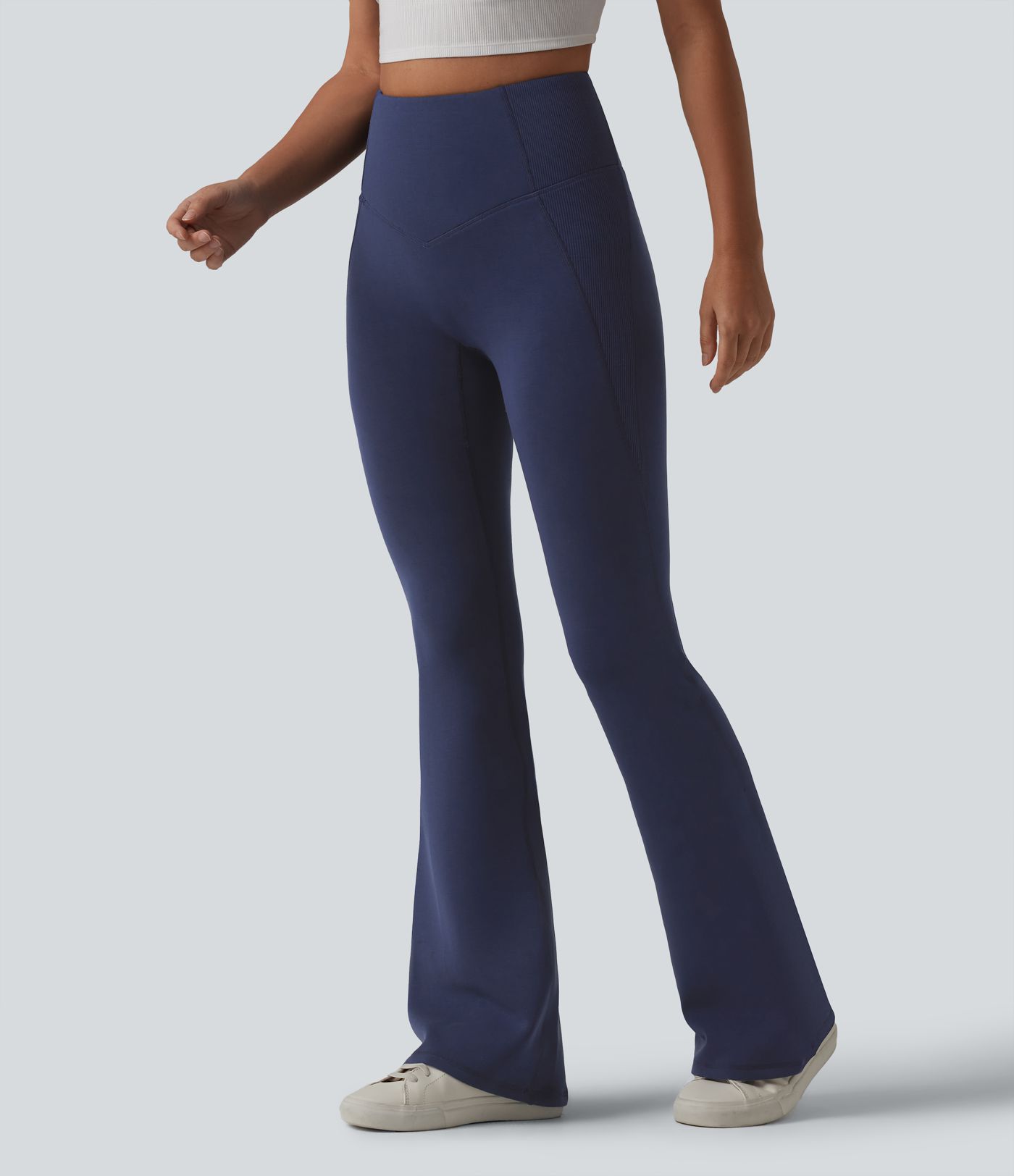 SpacerTek™ High Waisted Tummy Control Flare Casual Pants