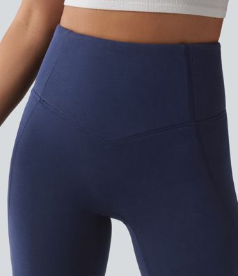 SpacerTek™ High Waisted Tummy Control Flare Casual Pants